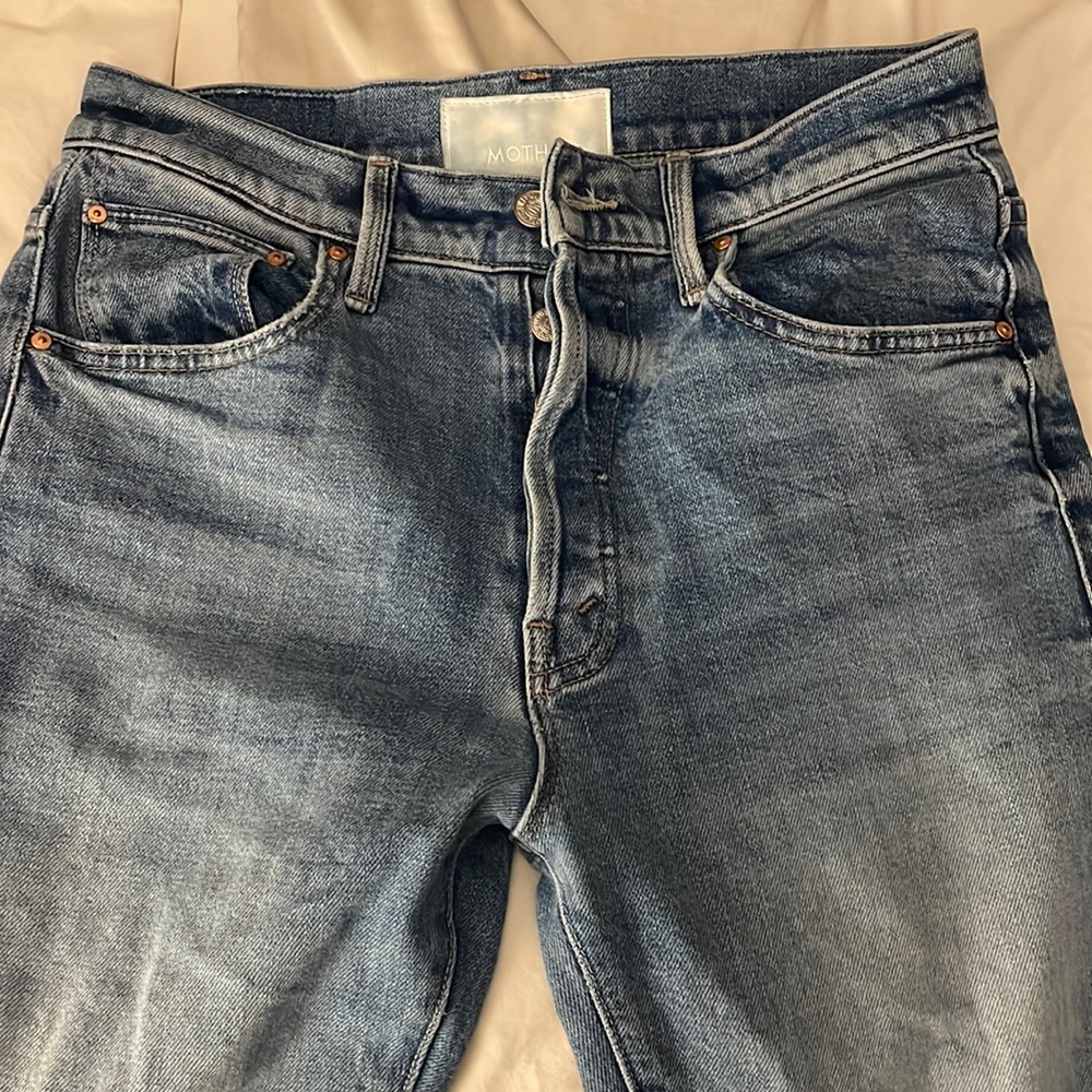 MOTHER High waisted hiker hover jeans